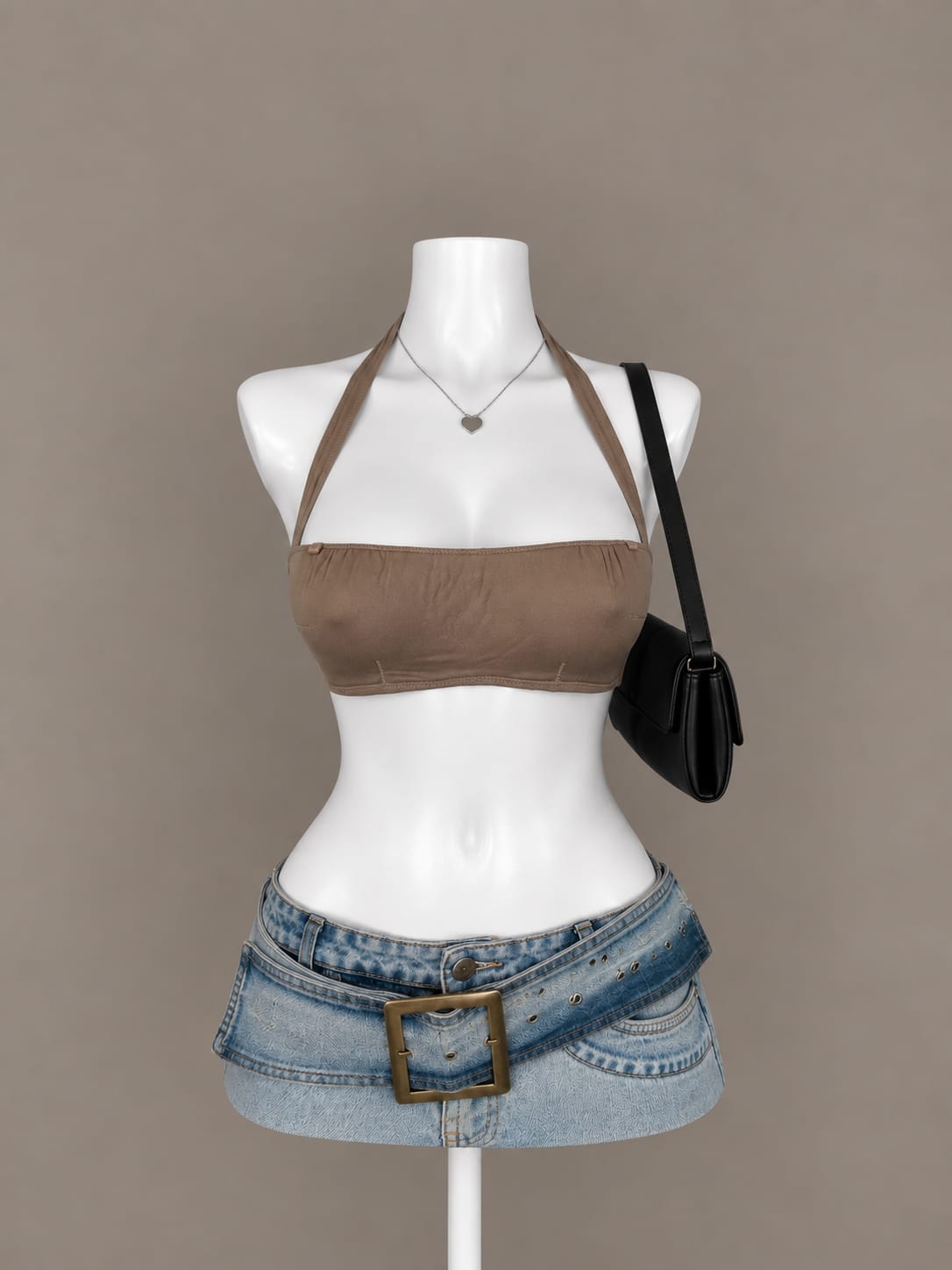 Brown Bikini Top