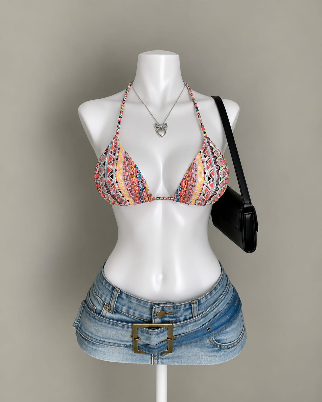 Multicolor Bikini Top