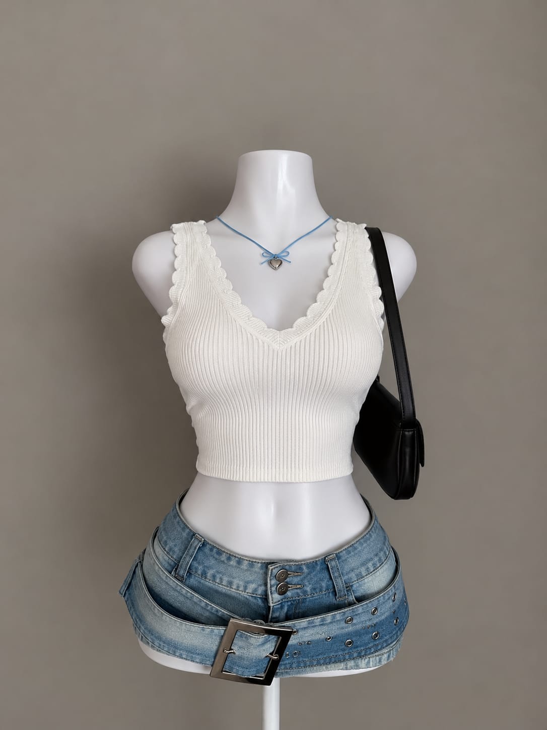 White Crop Top