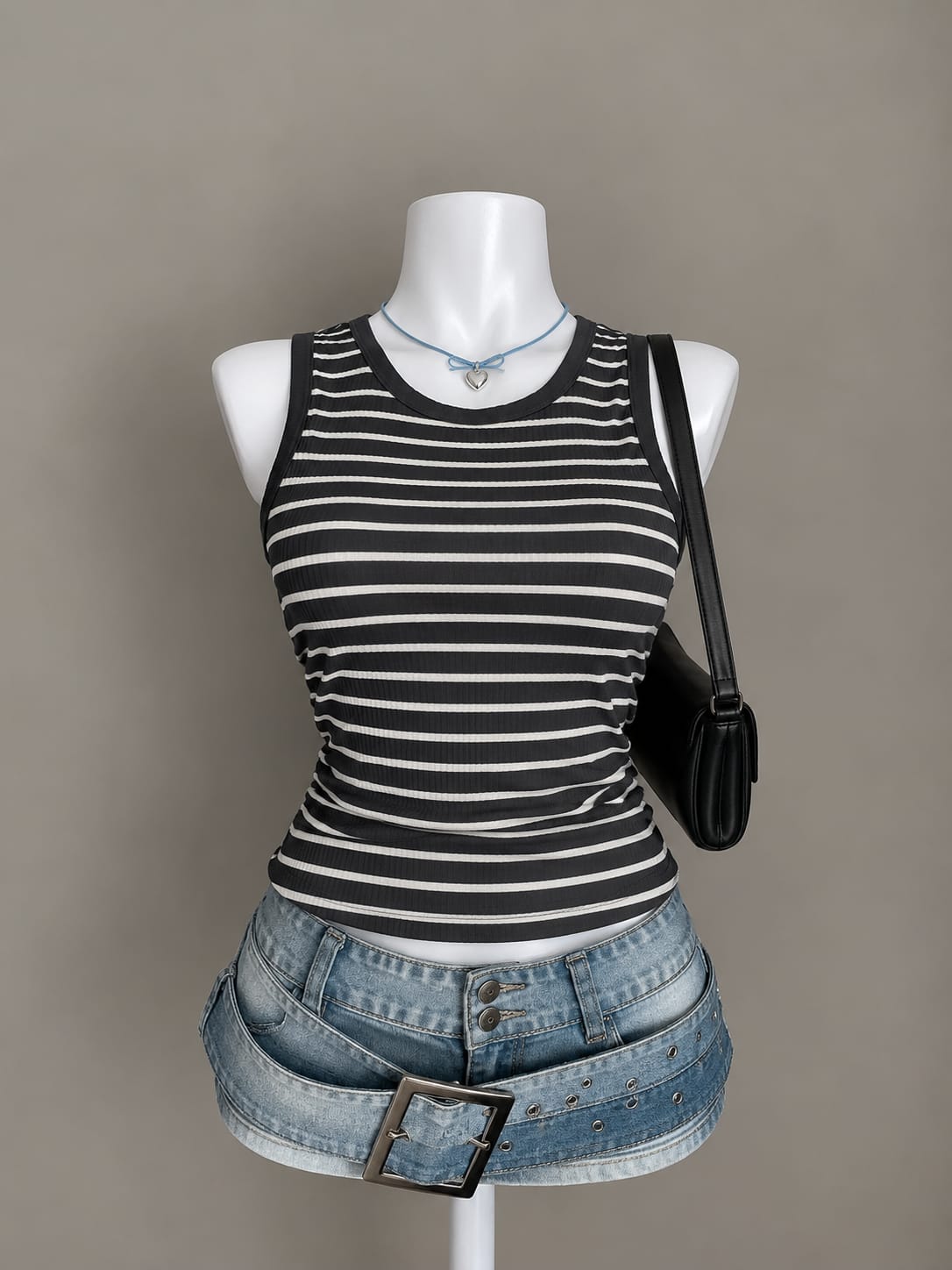 Black and White Tank Top