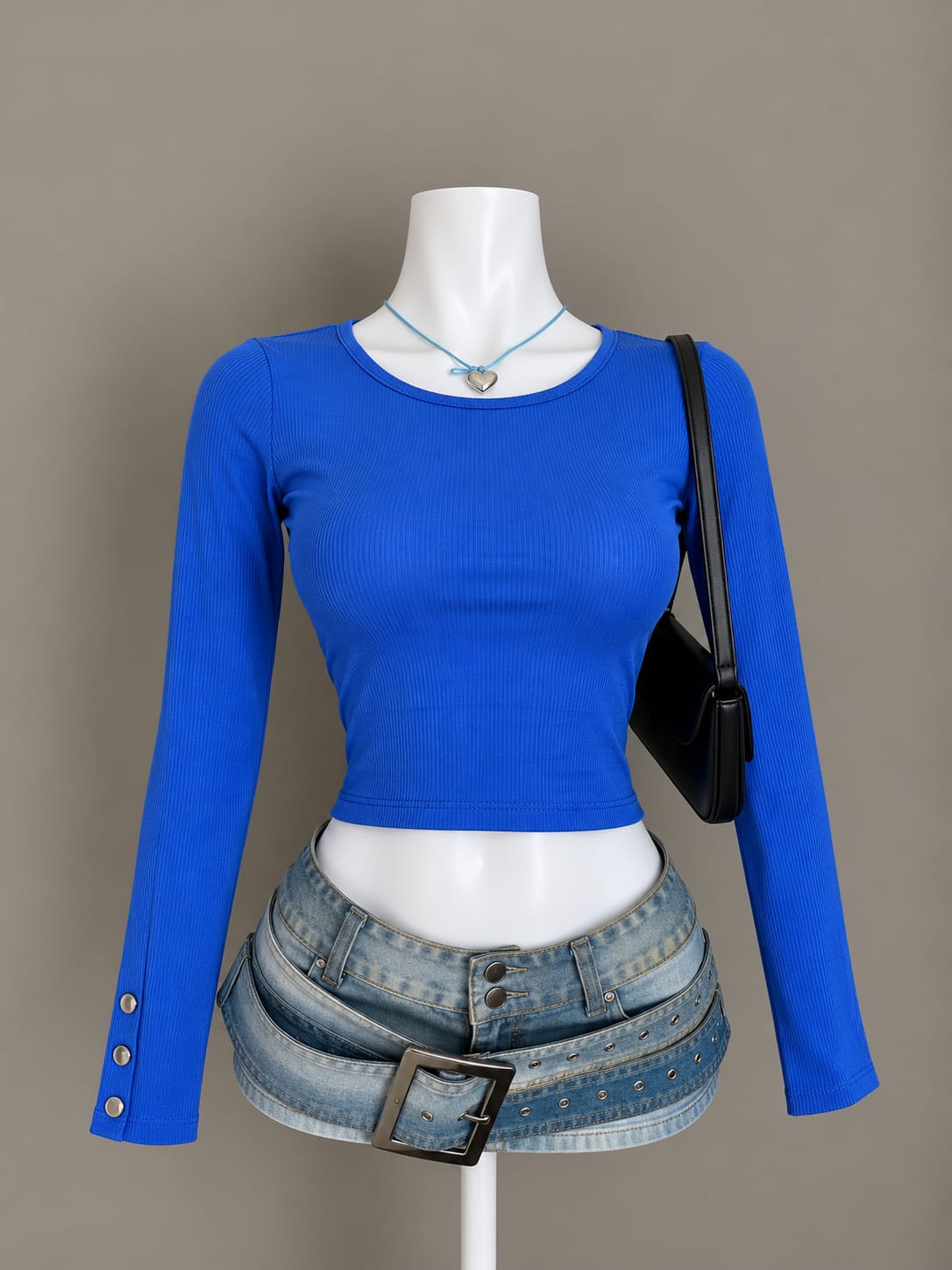 Royal Blue Crop Top