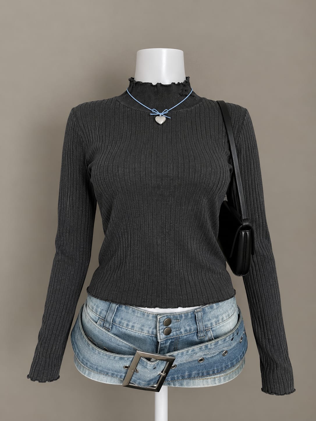 Charcoal Grey Top