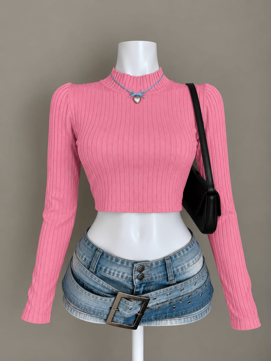 Pink Crop Top