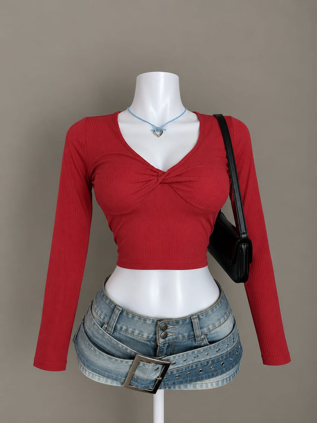 Red Crop Top