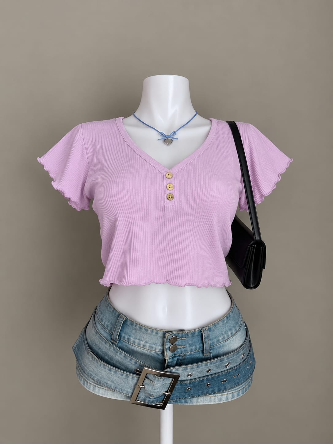 Lilac Crop Top