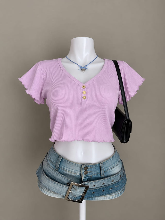 Lilac Crop Top