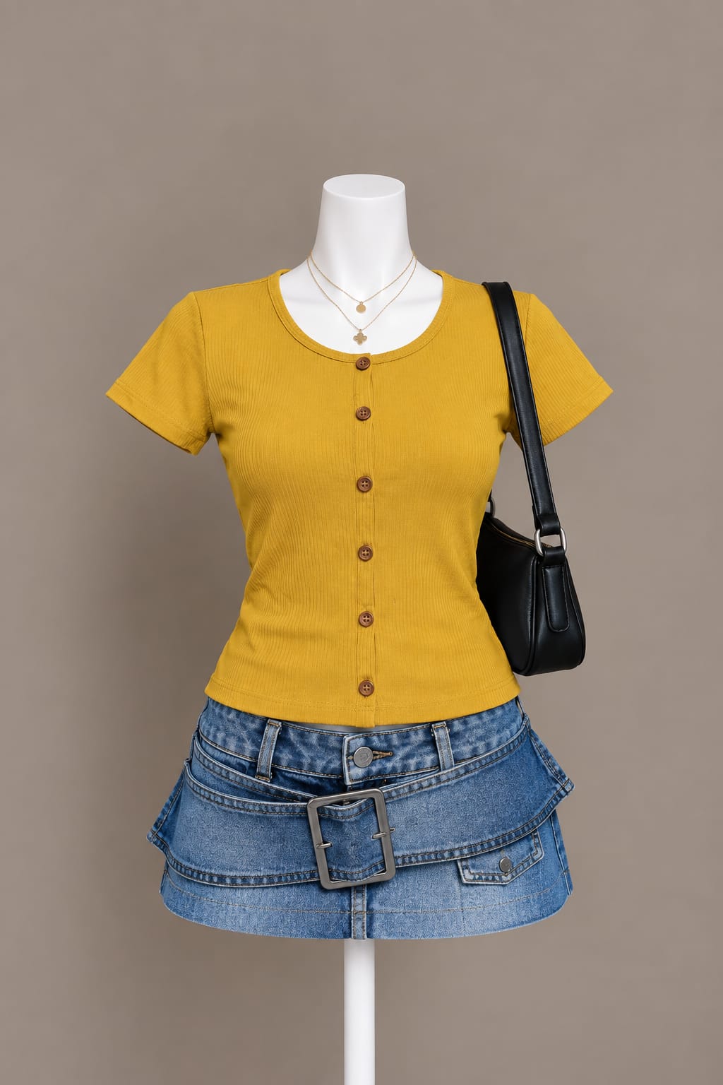 Mustard Button Up Shirt