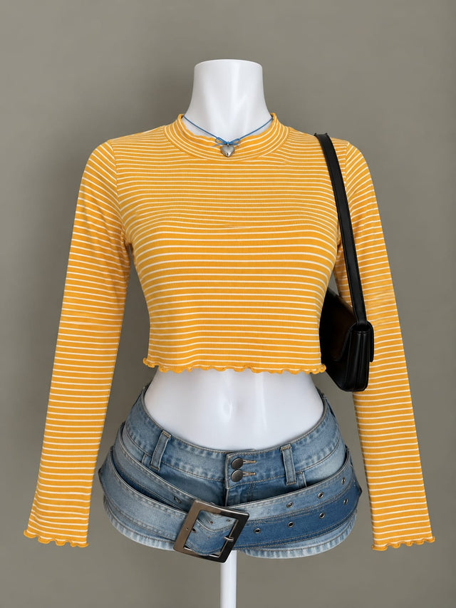 Yellow Crop Top