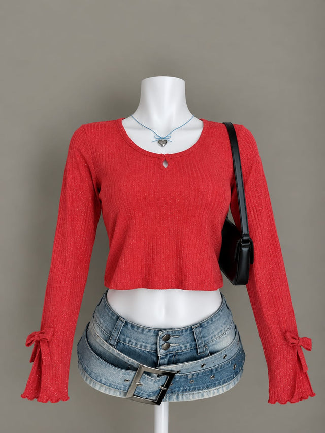 Red Crop Top