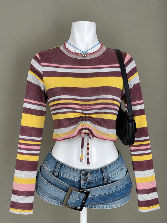 Maroon Crop Top