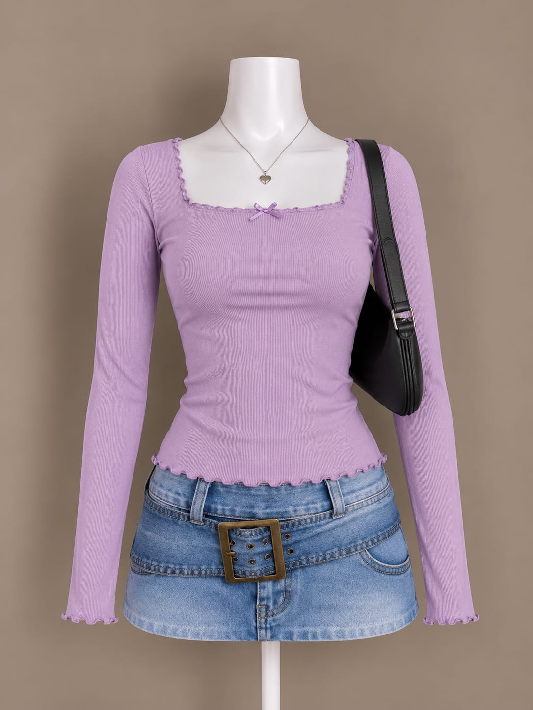 Lavender Long Sleeve Top