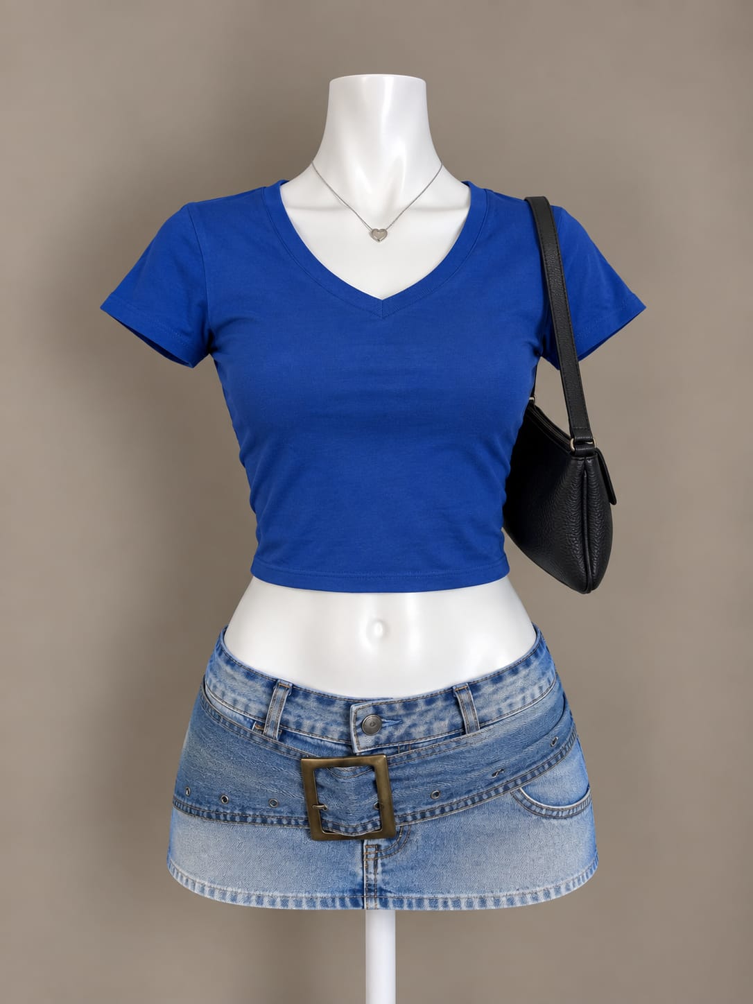 Royal Blue Crop Top