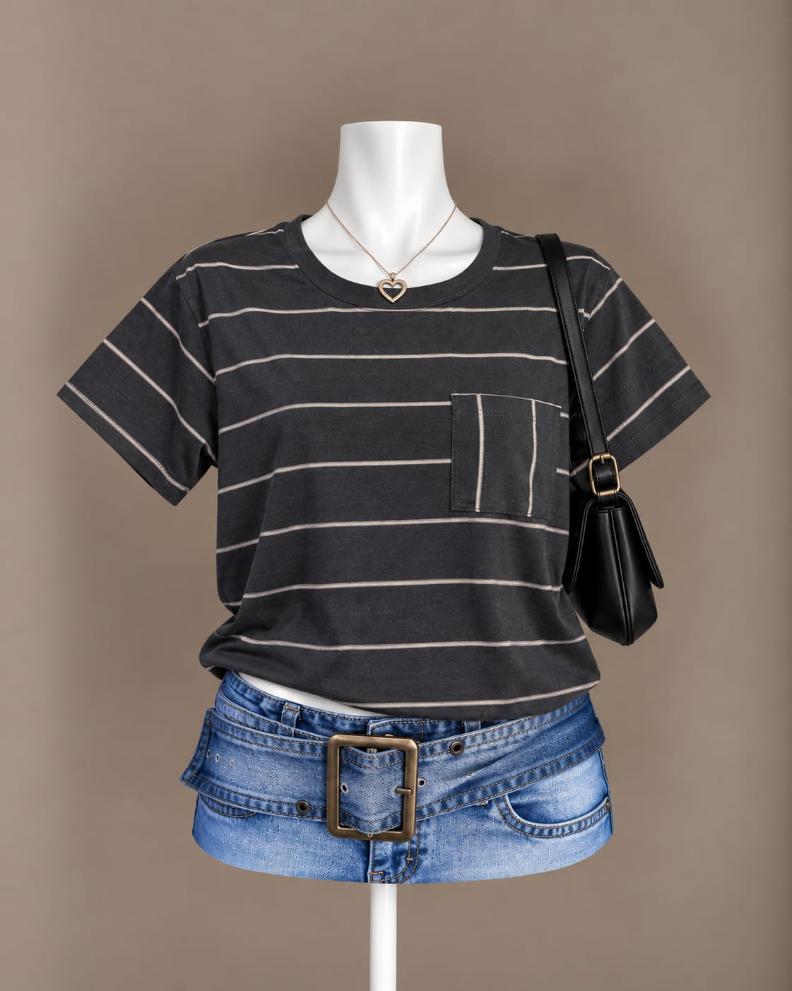 Charcoal Striped T-Shirt