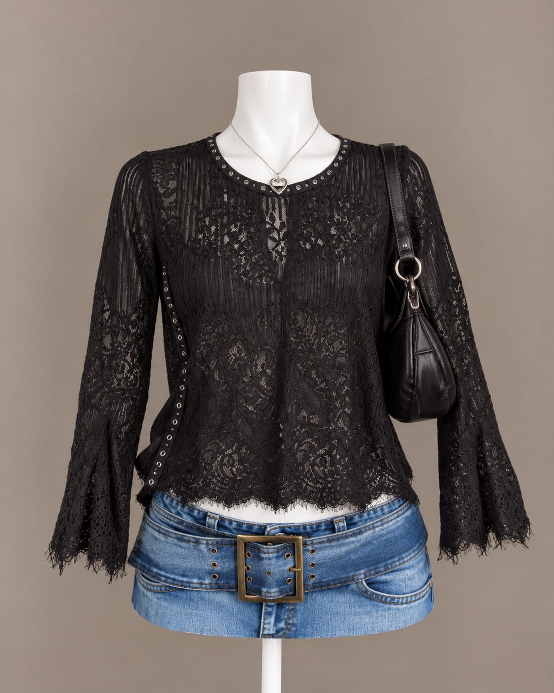 Black Lace Blouse