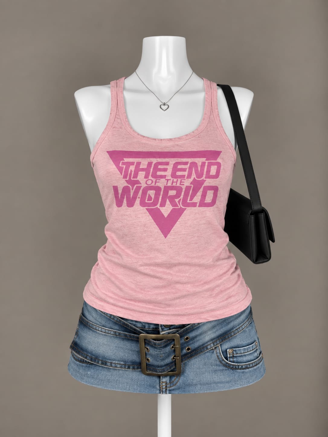 Pink Graphic Tank Top