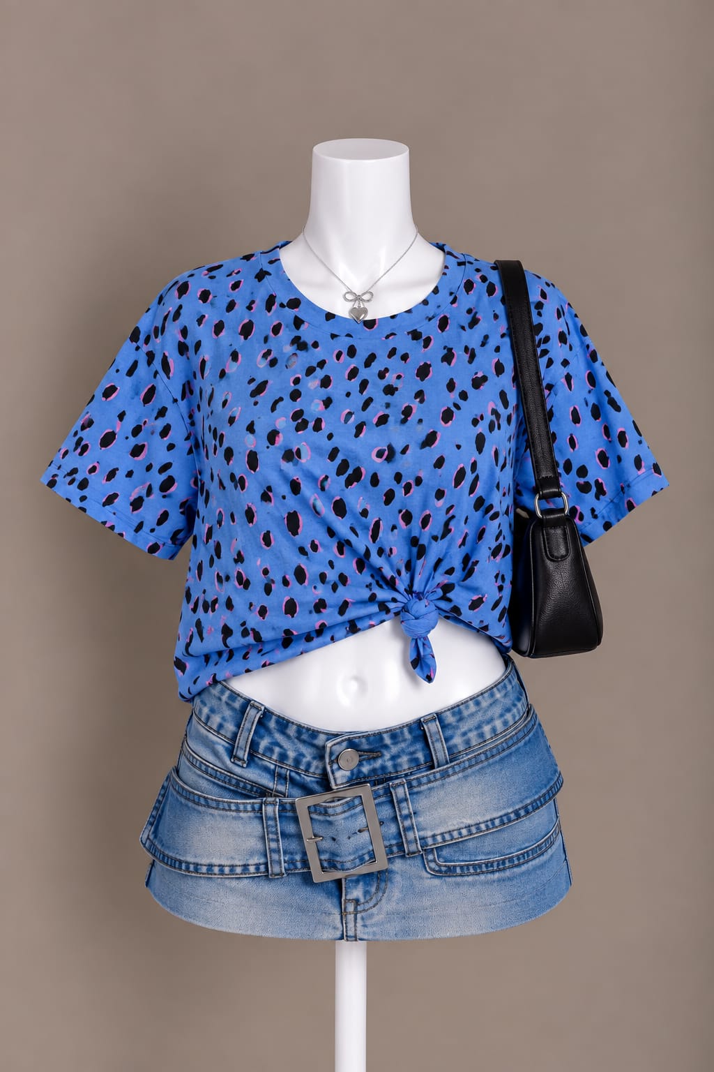 Blue Printed T-Shirt