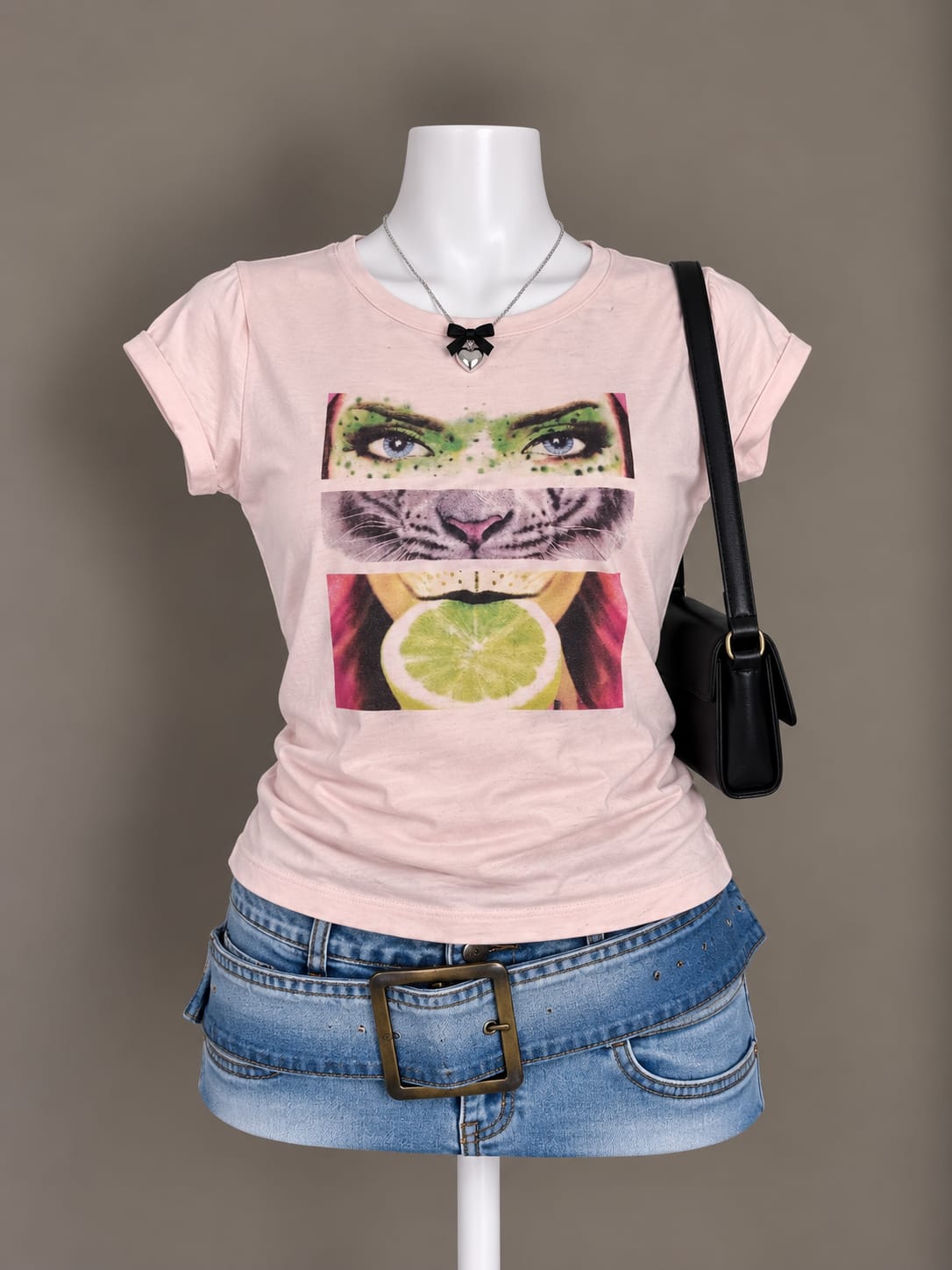Light Pink Graphic T-Shirt