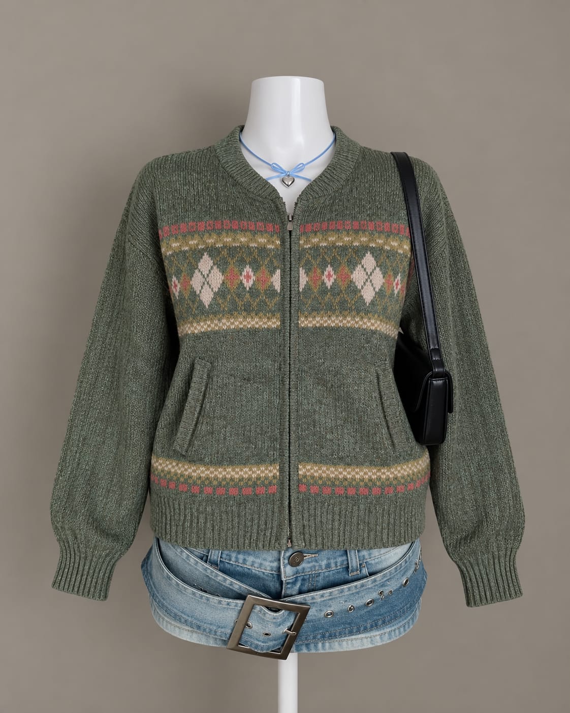 Green Cardigan