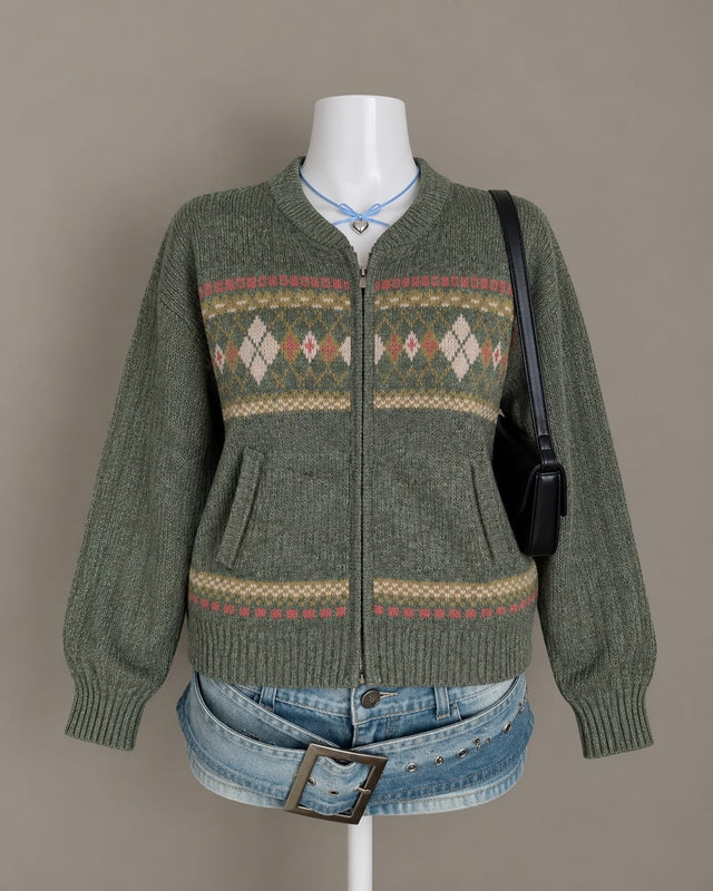 Green Cardigan