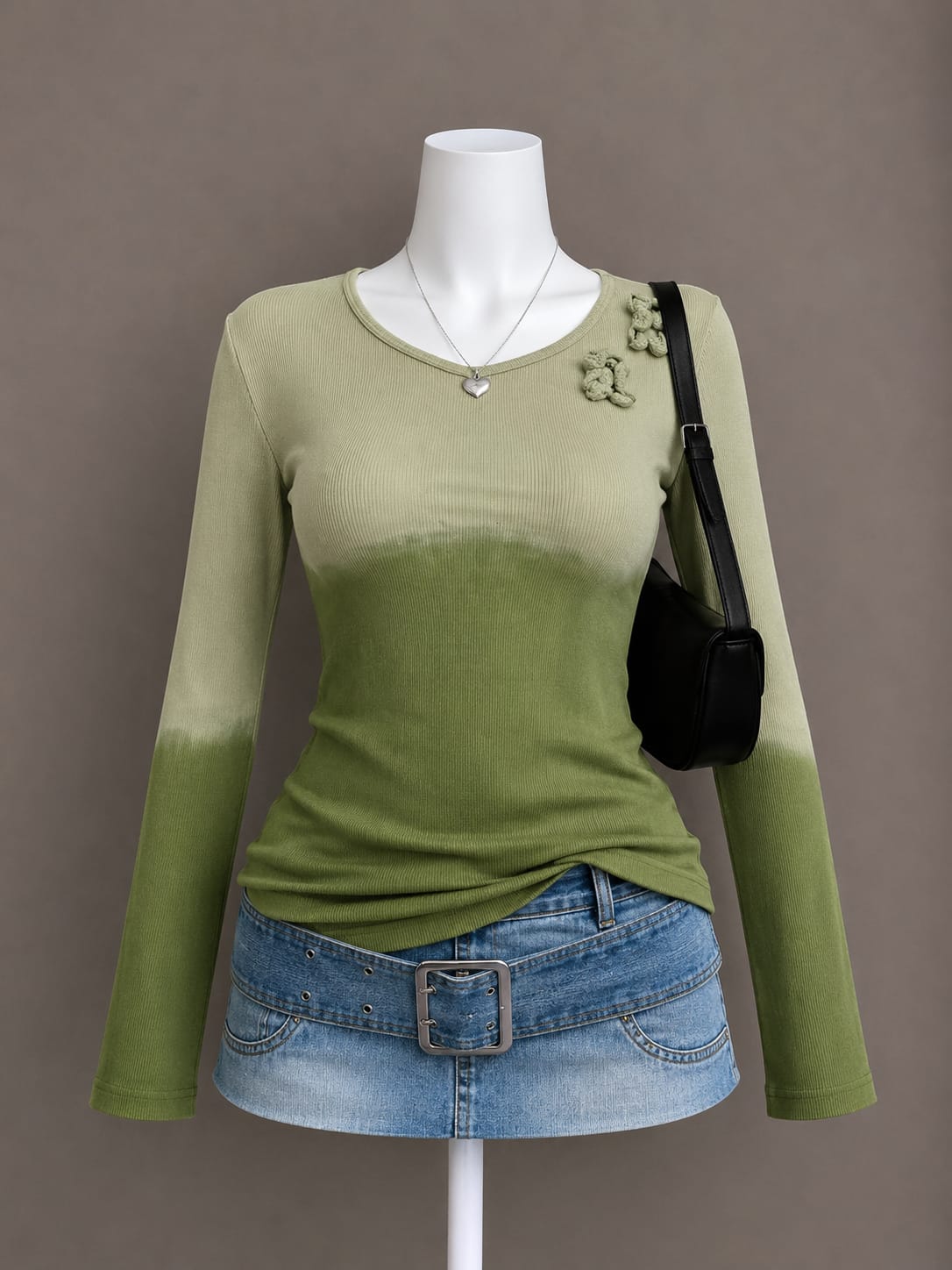 Olive Green Top