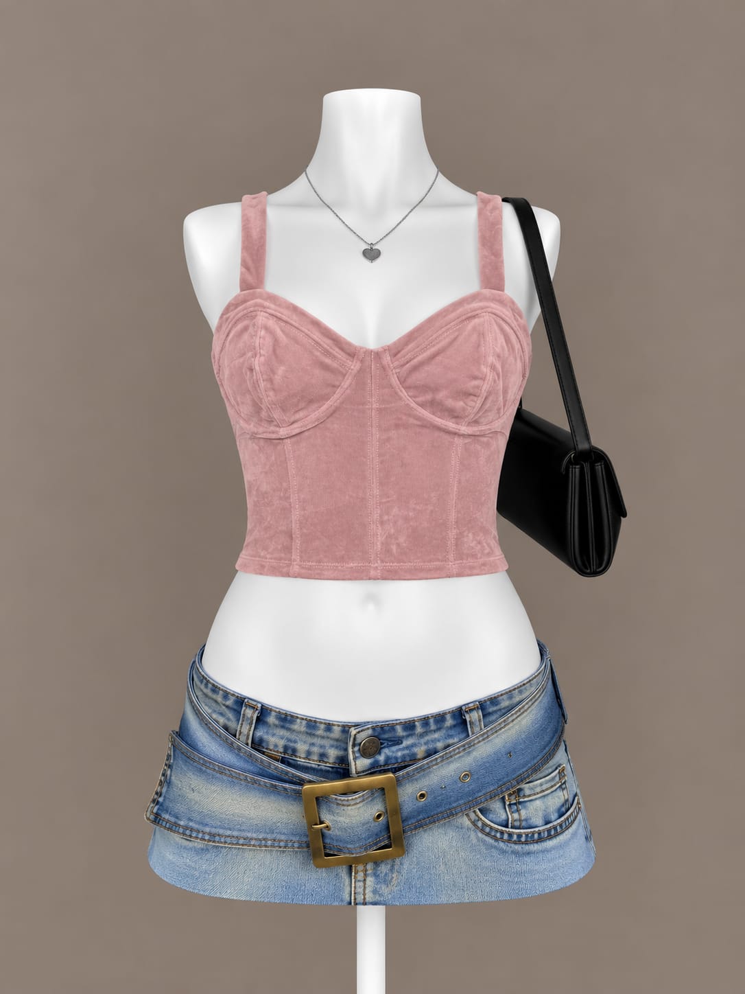 Dusty Pink Crop Top