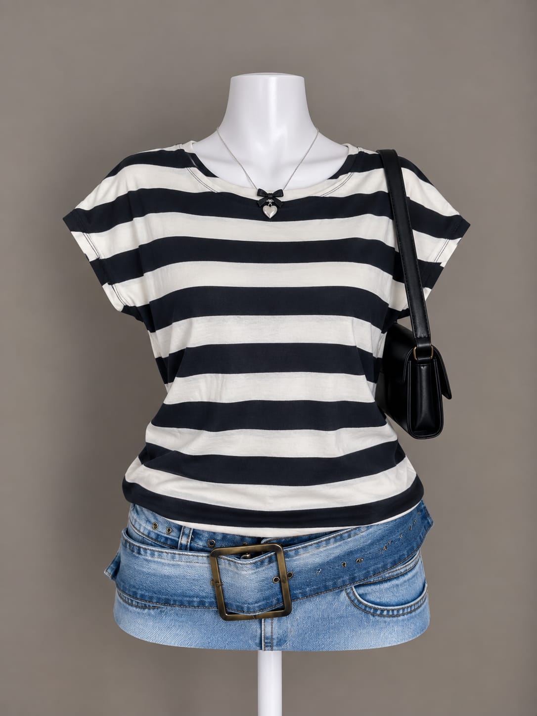 Black and White Striped T-Shirt