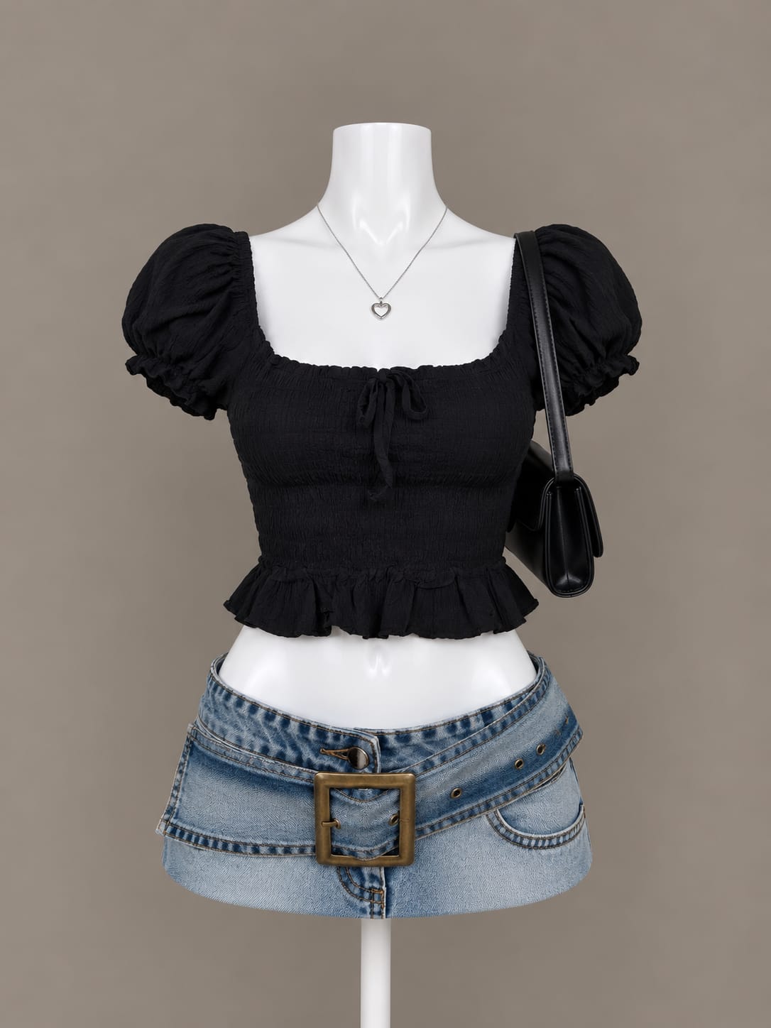 Black Crop Top