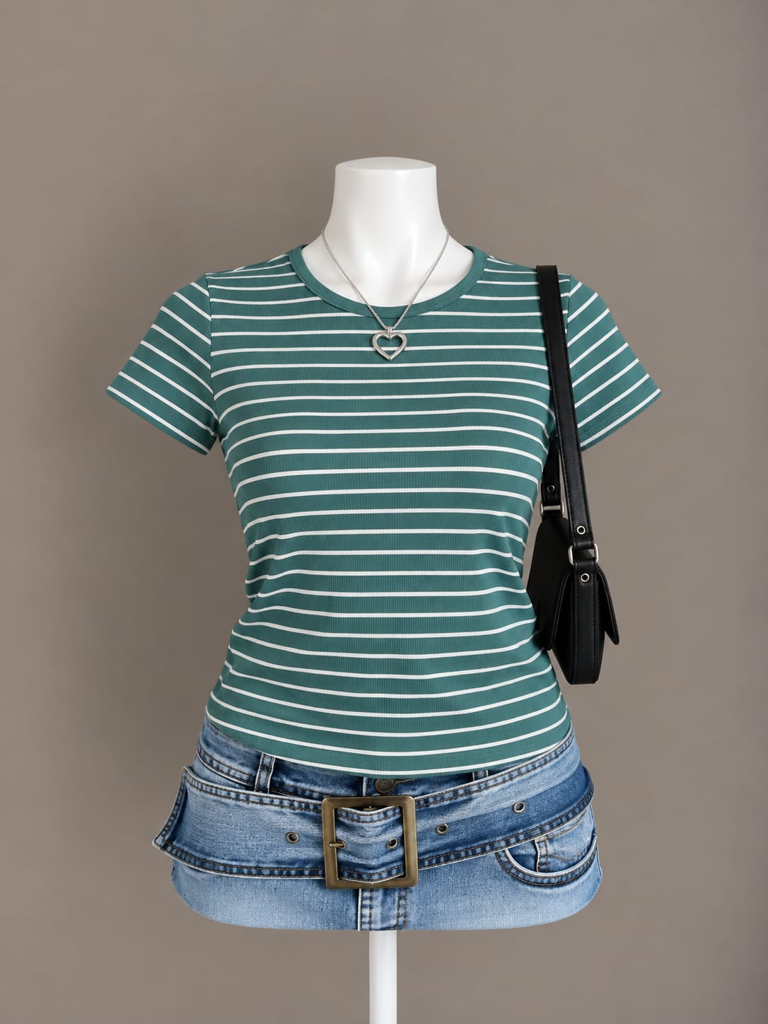 Teal Striped T-Shirt