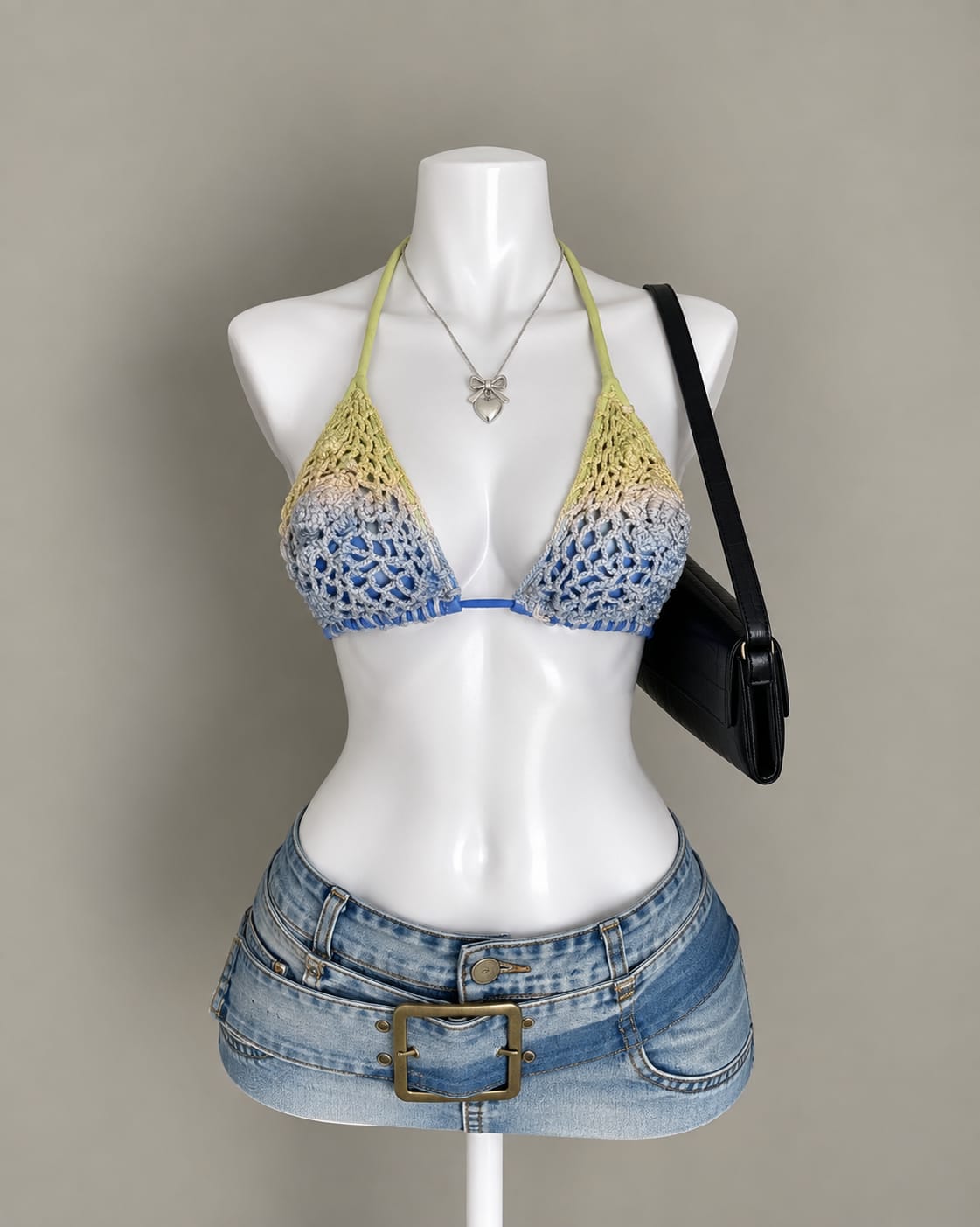 Multicolor Crochet Bikini Top