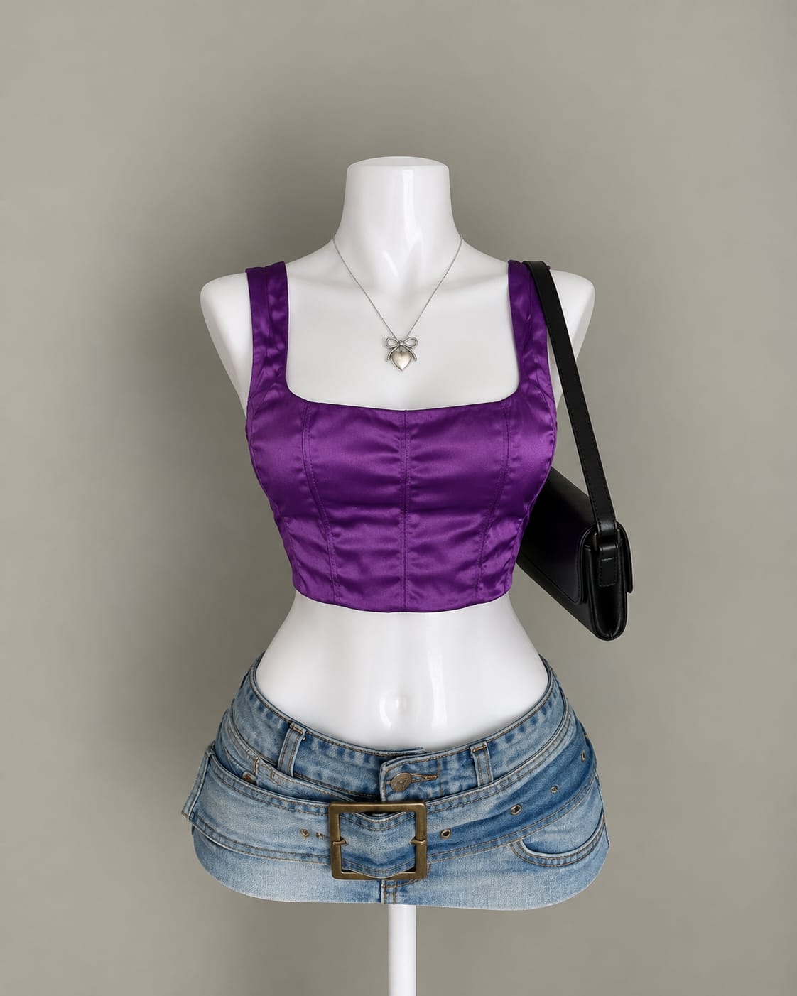 Purple Crop Top