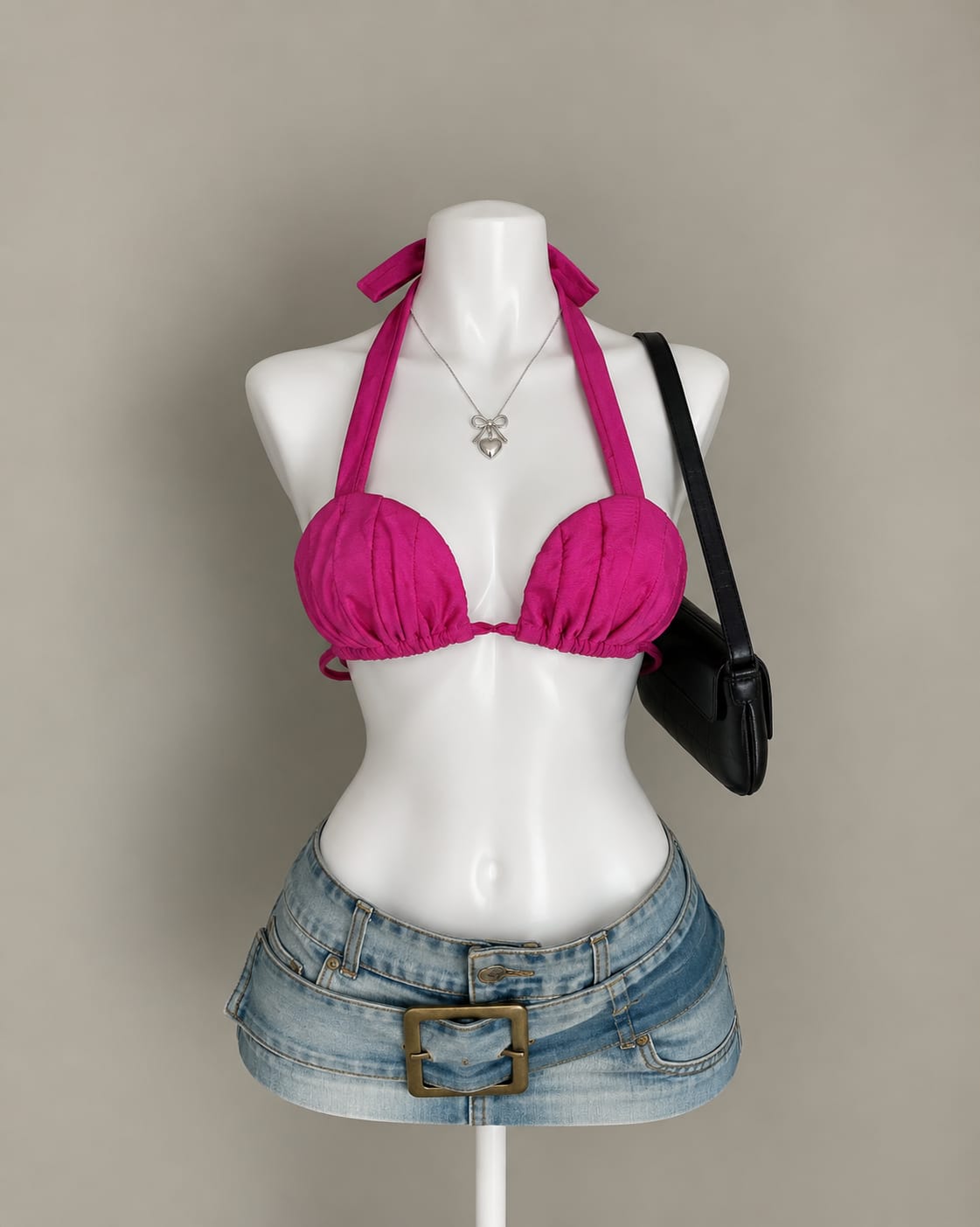 Magenta Bikini Top