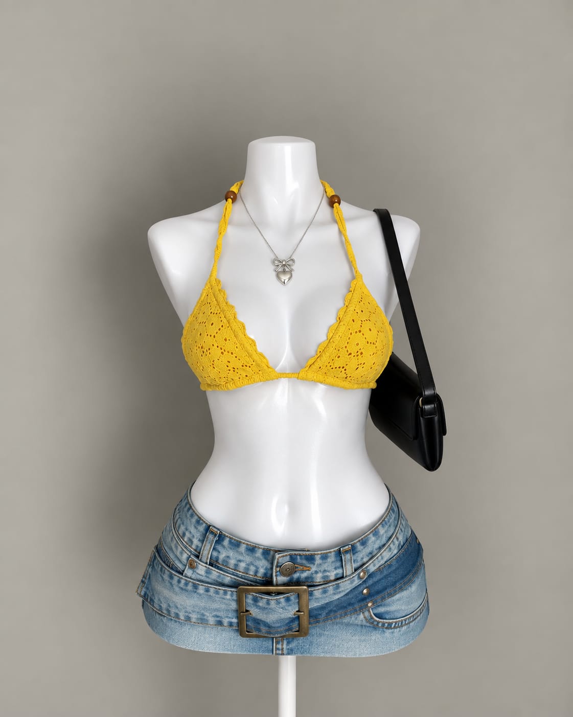 Yellow Bikini Top
