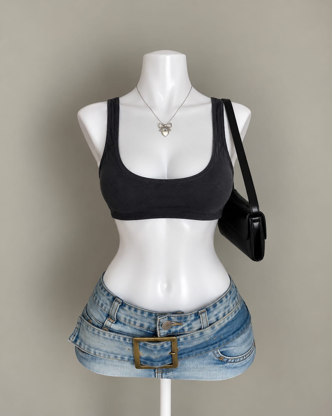 Black Crop Top