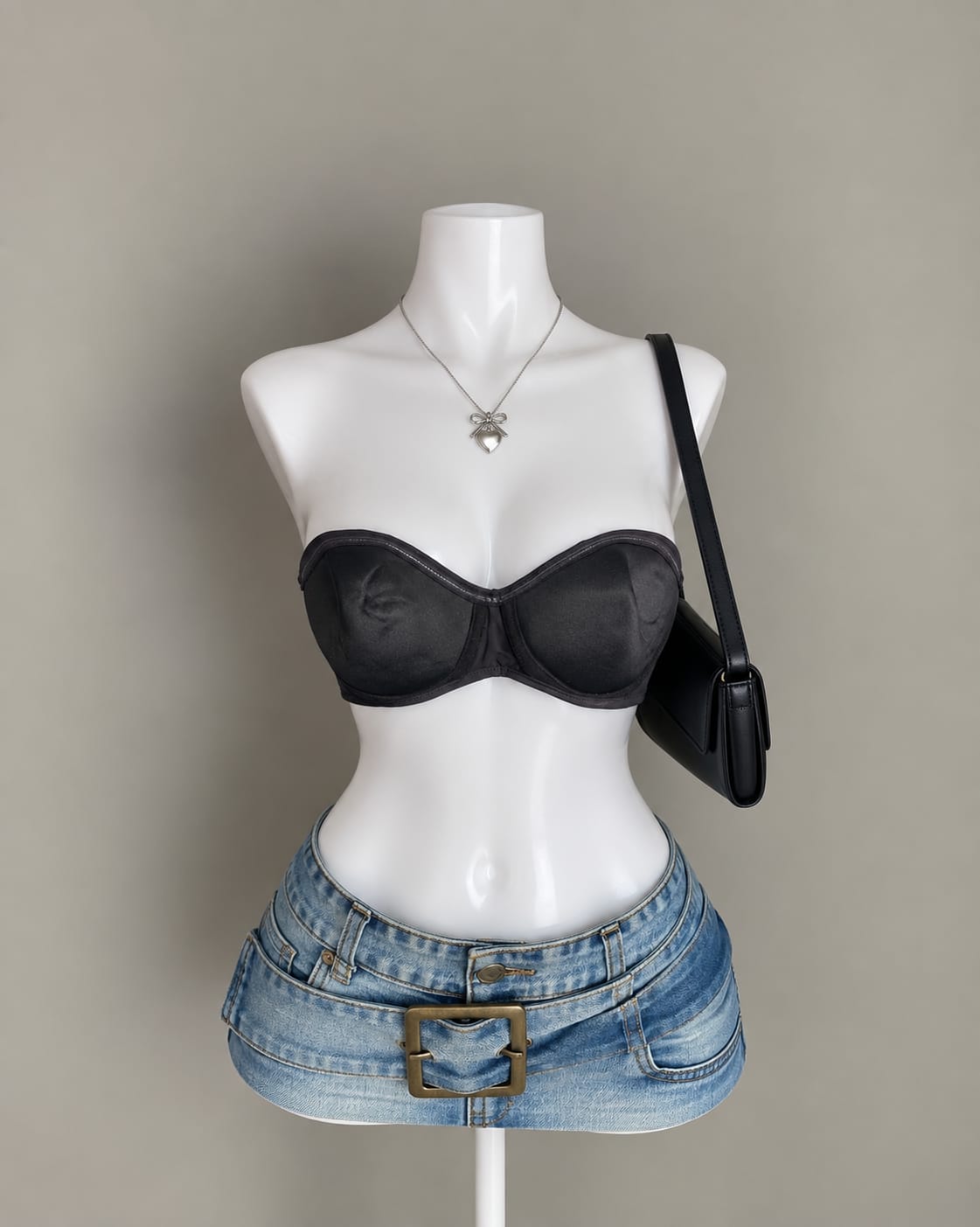 Black Bandeau Top