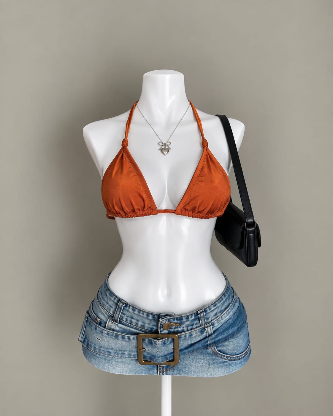 Orange Bikini Top