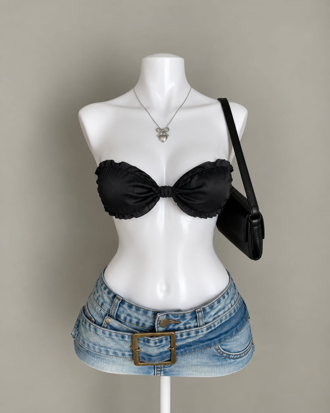 Black Bandeau Top