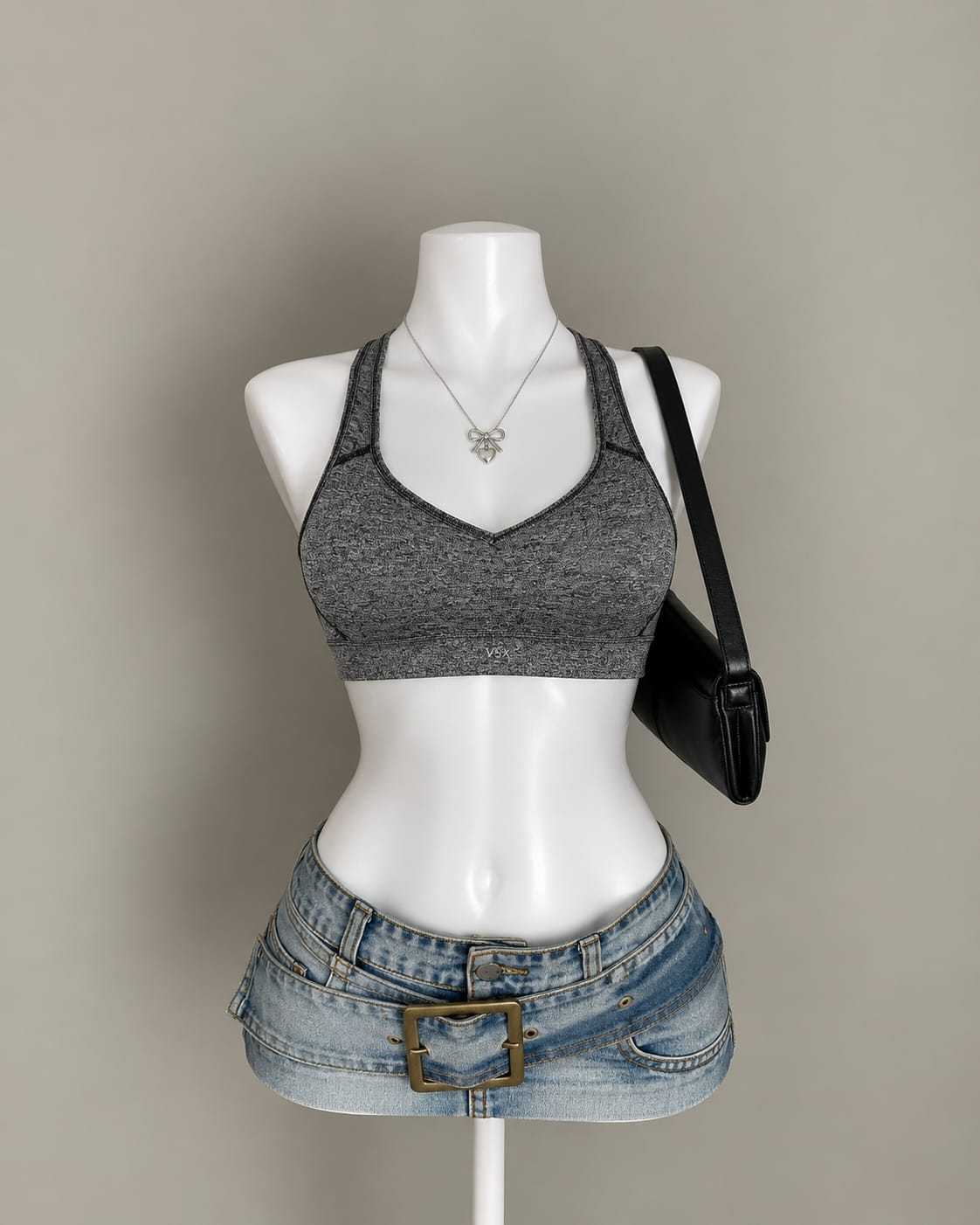 Grey Sports Bra