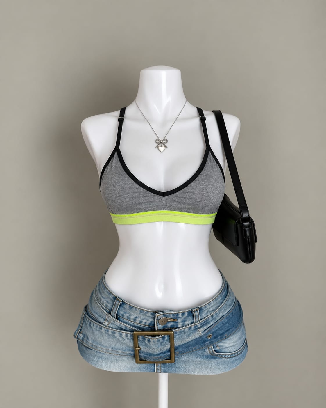 Grey Sports Bra