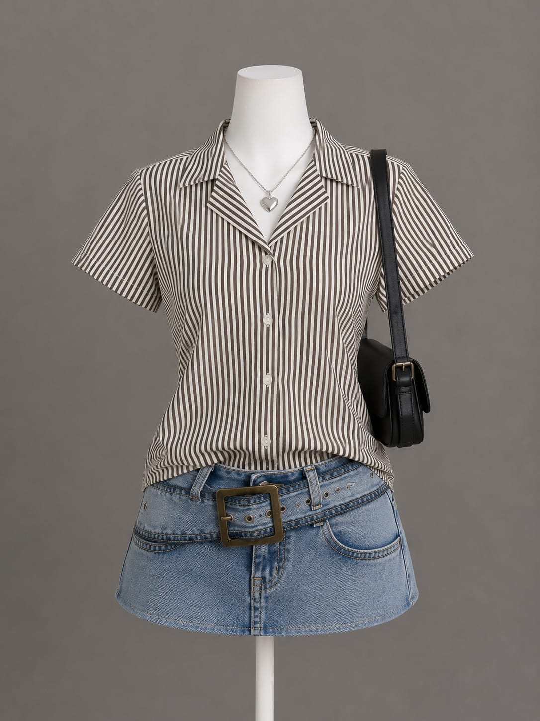 Brown Striped Shirt