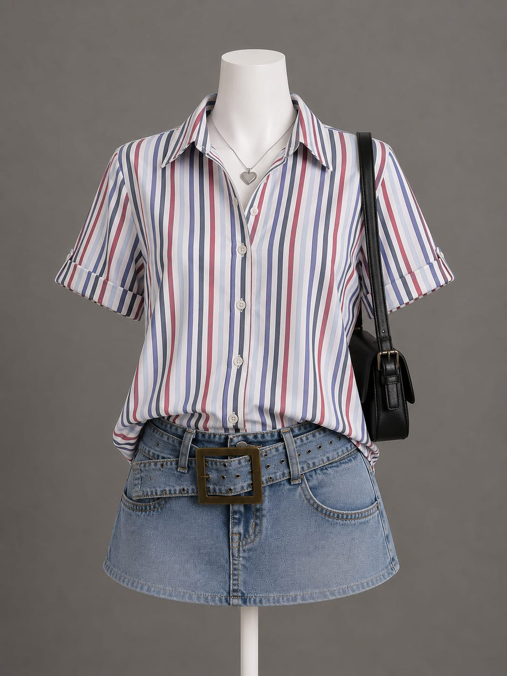 White Striped Shirt
