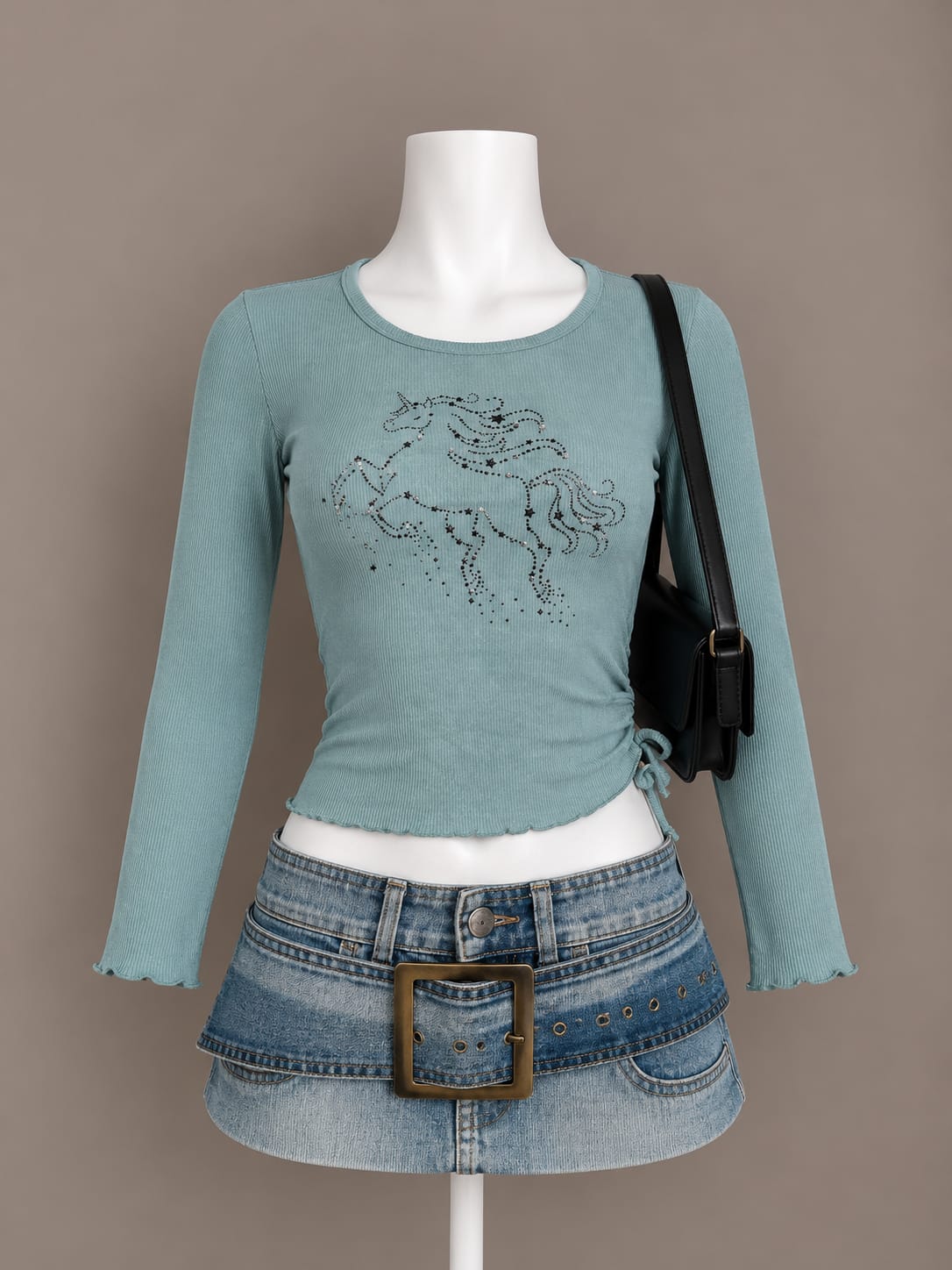 Sage Green Crop Top