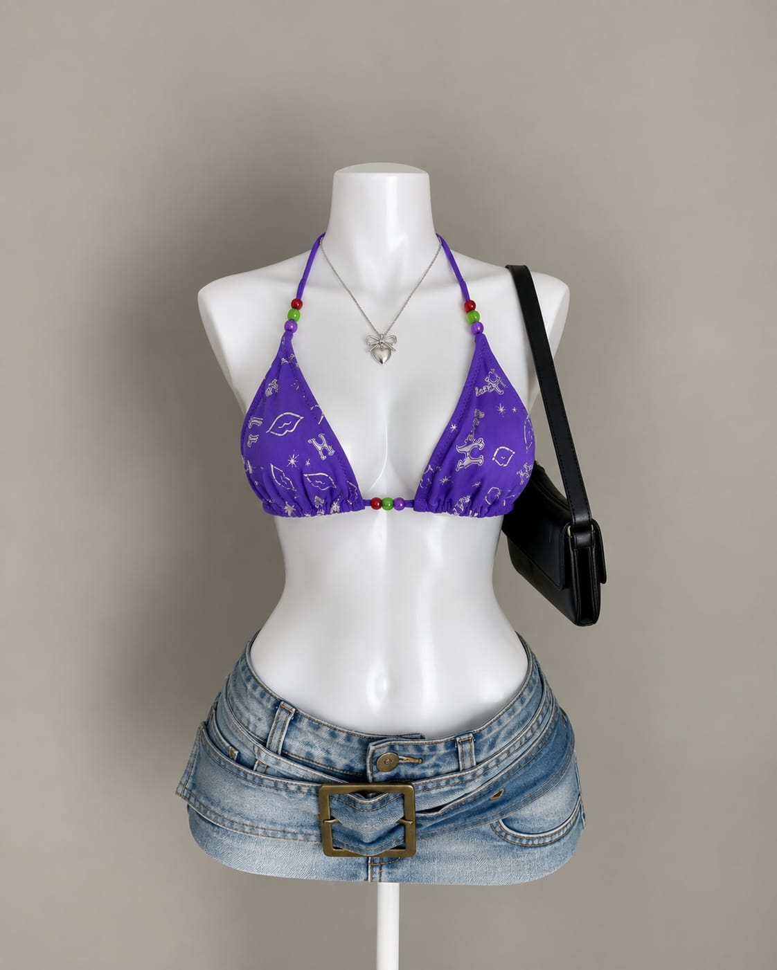 Purple Bikini Top
