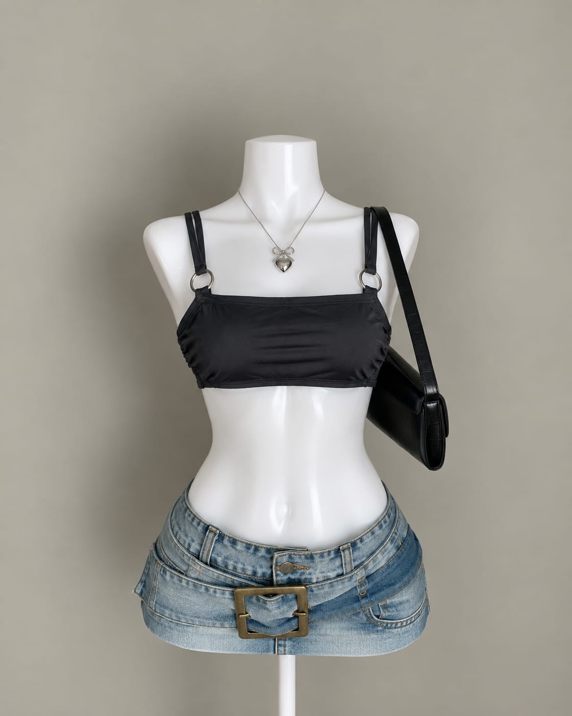 Black Bandeau Bikini Top