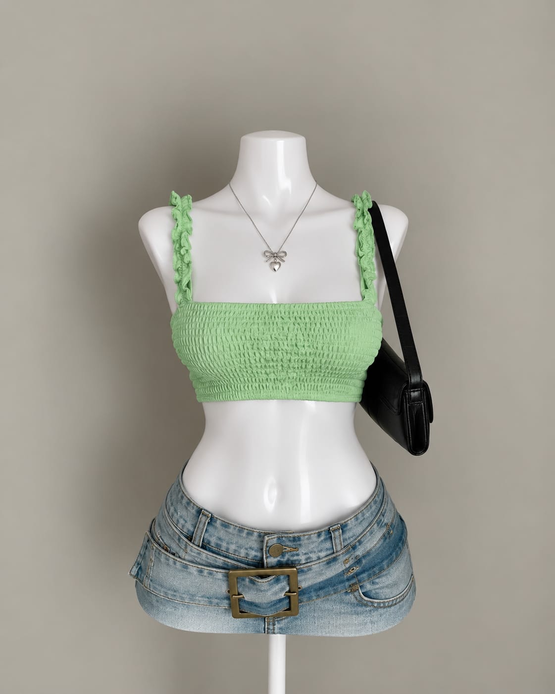 Mint Green Crop Top