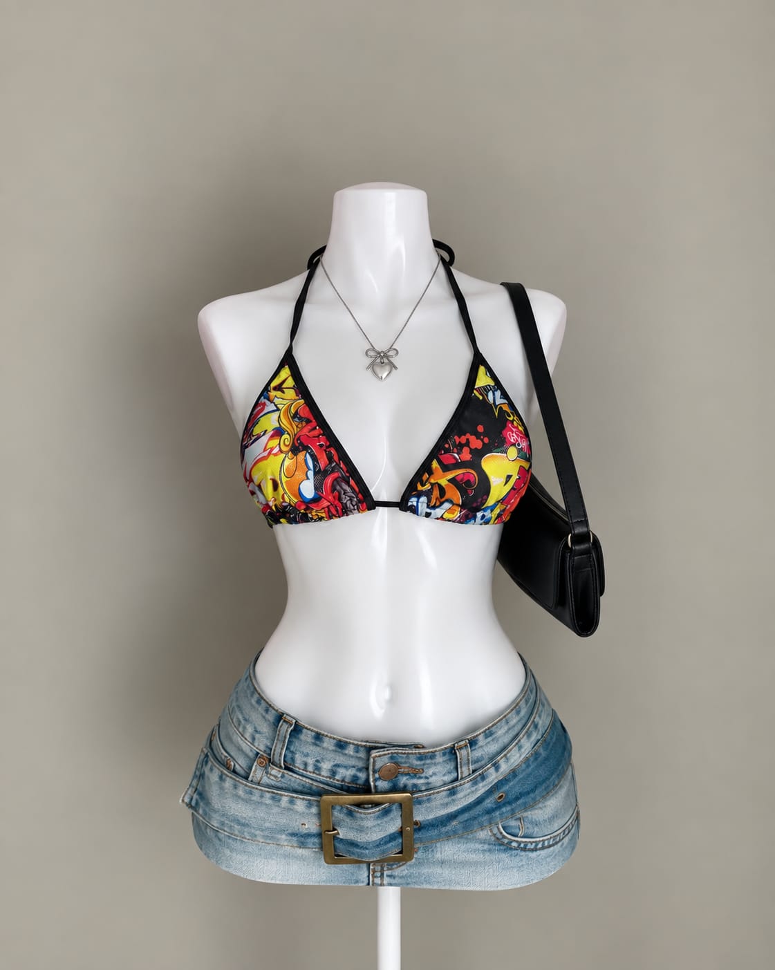 Multicolor Bikini Top