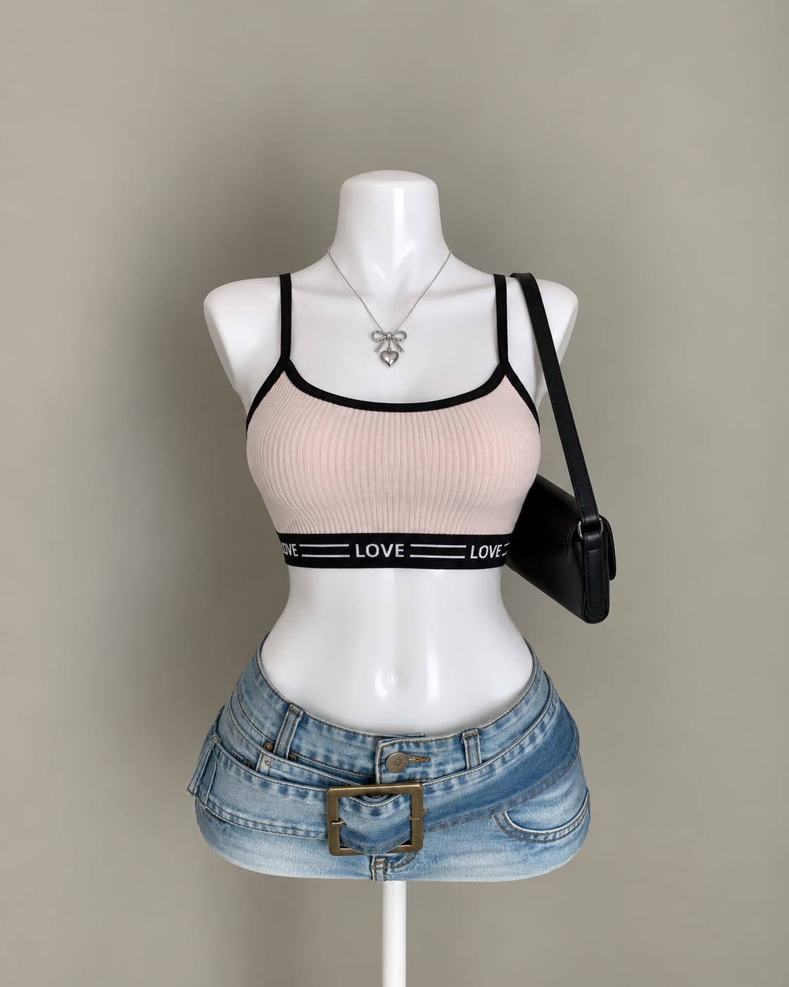 Beige Sports Bra