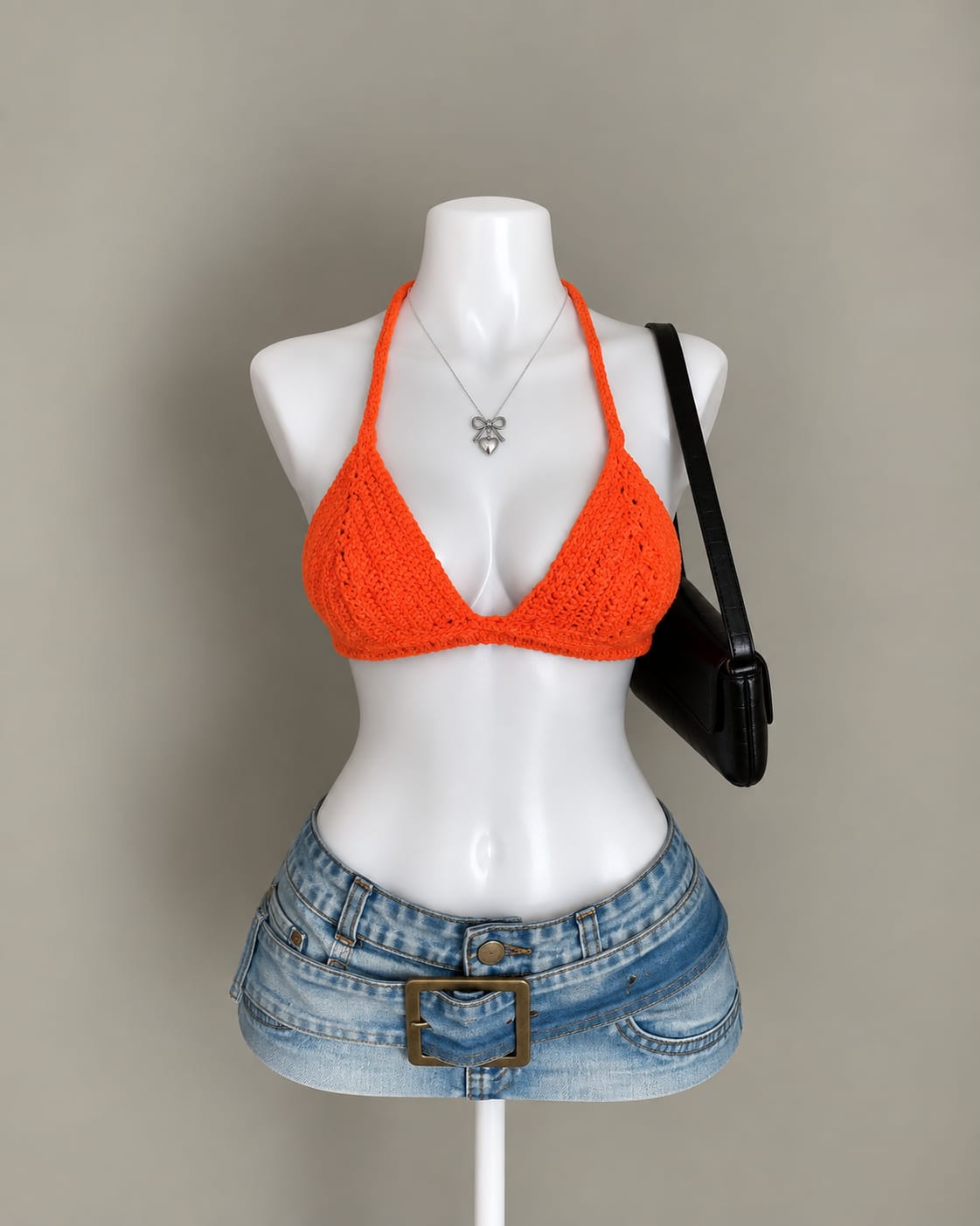 Orange Bikini Top