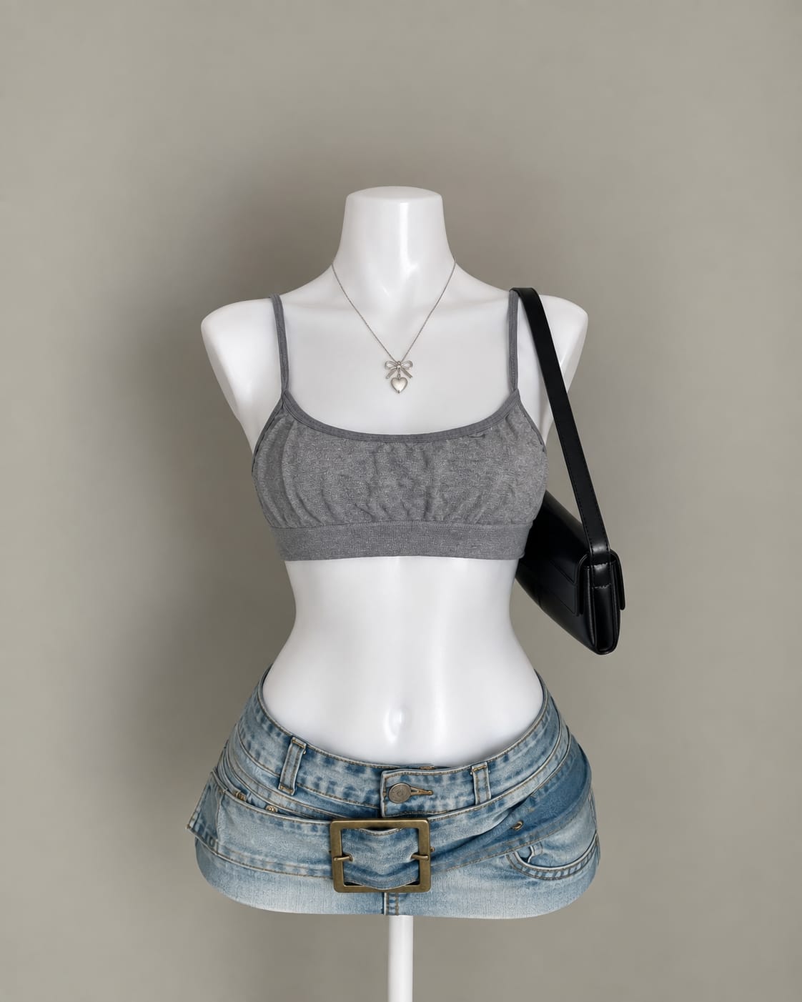 Gray Sports Bra