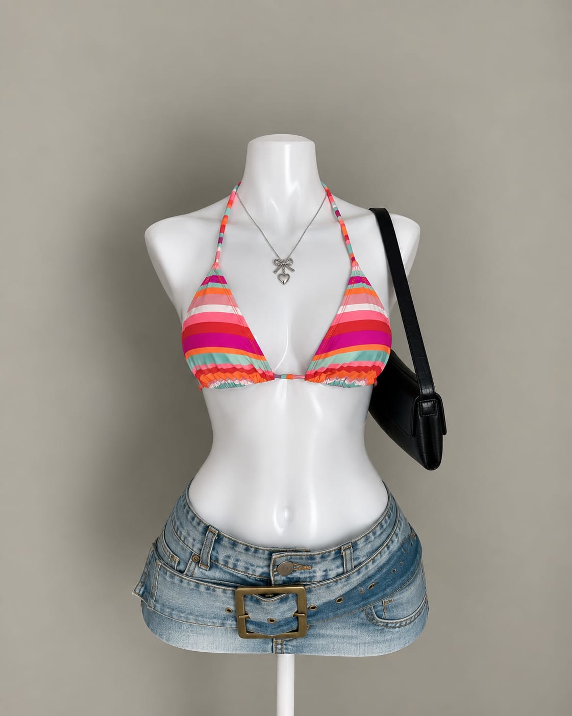 Multicolor Bikini Top