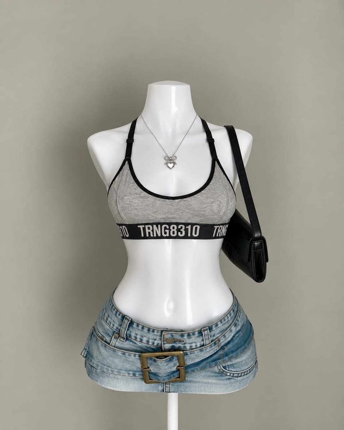 Gray Sports Bra
